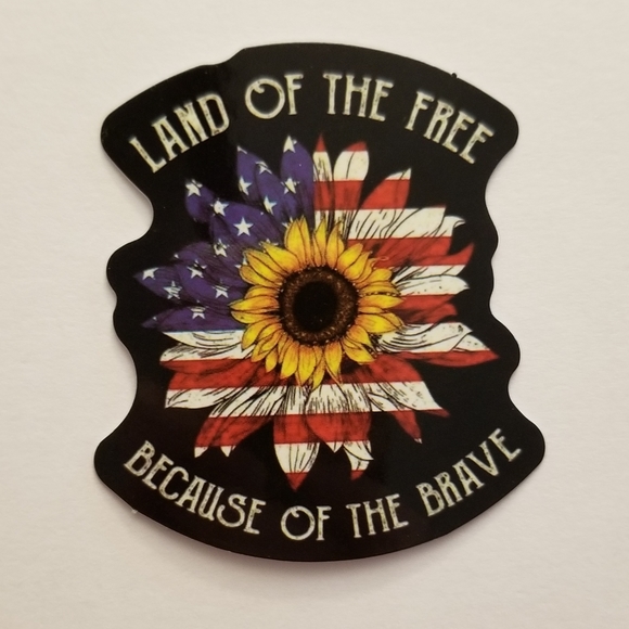 10/$10 Patriotic Sunflower Sticker